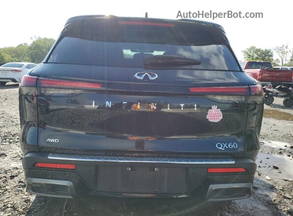 5N1DL1GS3RC331846 2024 INFINITI QX60 Black Вид ззаду