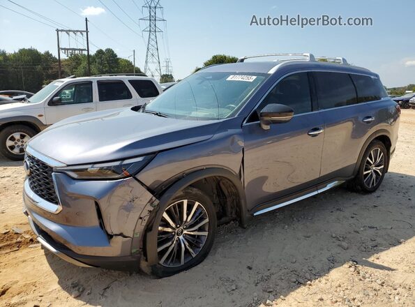 5N1DL1GS6PC333846 2023 INFINITI QX60 Серый Передняя левая четверть
