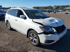 2018 Nissan Pathfinder Sv White vin: 5N1DR2MM1JC627270