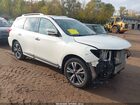 2018 Nissan Pathfinder Platinum White vin: 5N1DR2MM7JC666476