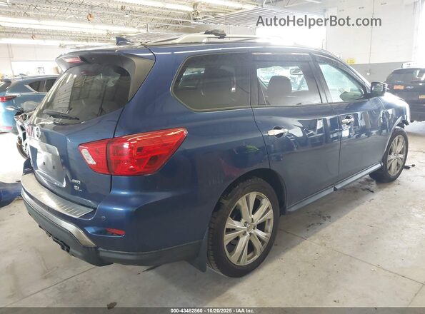 5N1DR2MMXKC592567 2019 NISSAN PATHFINDER Синий Задняя правая четверть