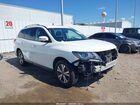 2018 Nissan Pathfinder Sl White vin: 5N1DR2MN1JC609702