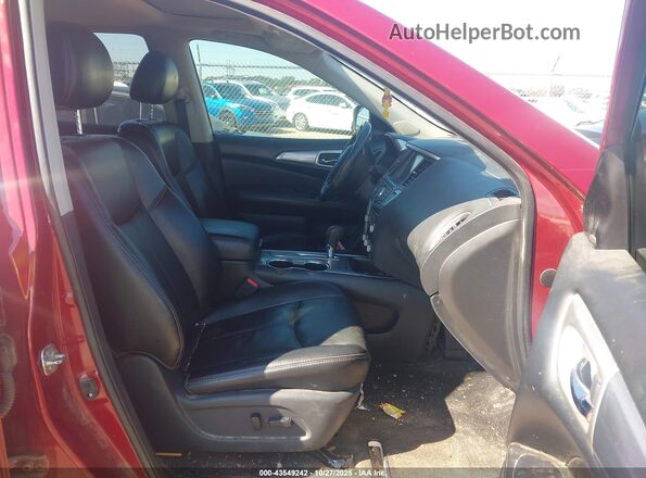 5N1DR2MN7KC588226 2019 NISSAN PATHFINDER Red Widok wnętrza z przodu