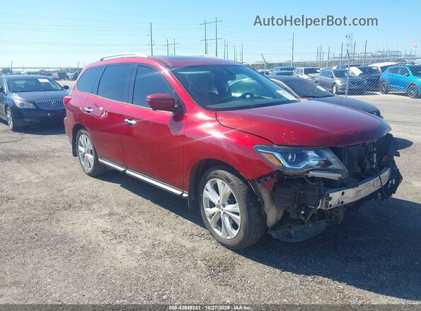 5N1DR2MN7KC588226 2019 NISSAN PATHFINDER Red Przód prawy