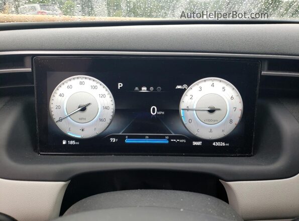 5NMJFCAE2NH041638 2022 HYUNDAI TUCSON Черный Вид щитка приборов