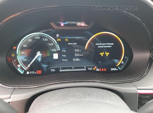 5NMMCDTC4SH020082 2025 GENESIS GV70 Silver ხელსაწყოთა პანელის ხედი