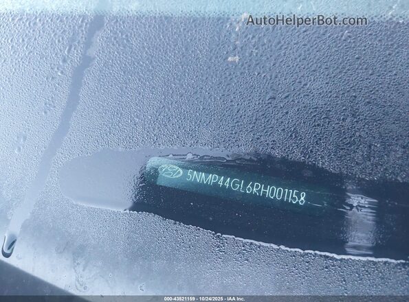 5NMP44GL6RH001158 2024 HYUNDAI SANTA FE Silver 