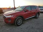 2019 Hyundai Santa Fe Se Red vin: 5NMS2CAD2KH001434