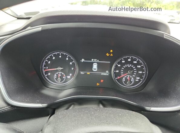 5NMS2DAJXMH348055 2021 HYUNDAI SANTA Silver Instrument cluster view