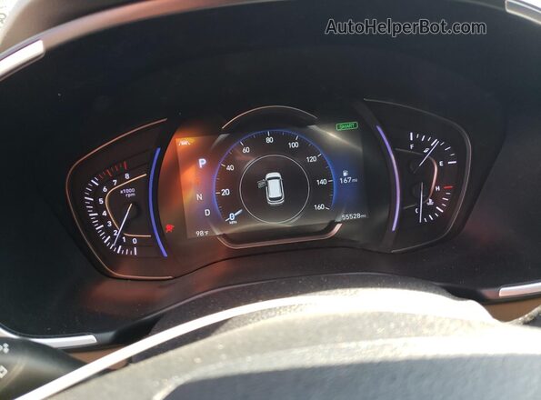 5NMS33AD2LH230985 2020 HYUNDAI SANTA Black Instrument cluster view