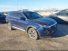 2020 Hyundai Santa Fe Sel Синий vin: 5NMS33AD2LH265526