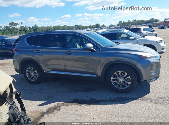 5NMS33AD5KH009069 2019 HYUNDAI SANTA FE Gray Вид задньої частини салону