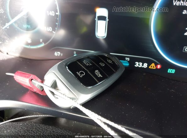 5NMS3DA13PH004696 2023 HYUNDAI SANTA FE HYBRID Blue Widok deski rozdzielczej