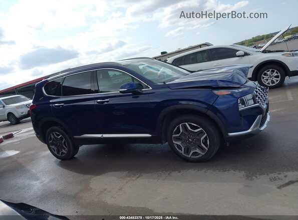 5NMS3DA13PH004696 2023 HYUNDAI SANTA FE HYBRID Blue Widok wnętrza z tyłu