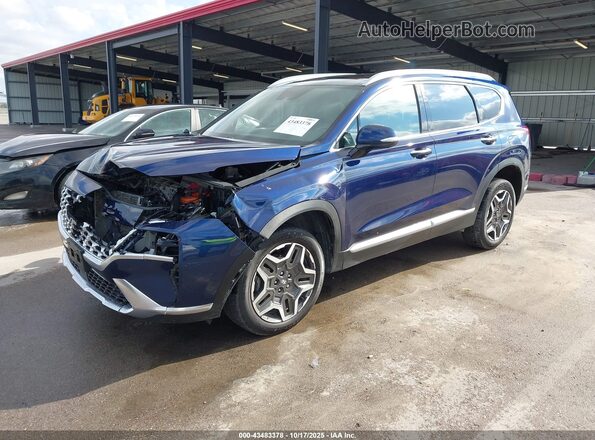 5NMS3DA13PH004696 2023 HYUNDAI SANTA FE HYBRID Blue Przód lewy