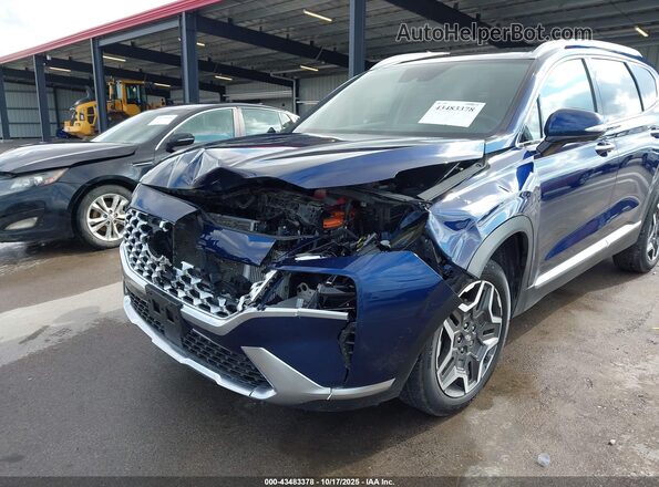 5NMS3DA13PH004696 2023 HYUNDAI SANTA FE HYBRID Blue Widok z przodu