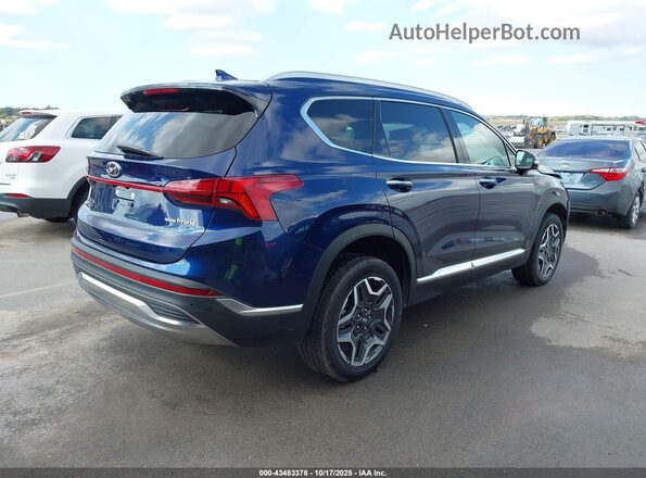 5NMS3DA13PH004696 2023 HYUNDAI SANTA FE HYBRID Blue Tył prawy