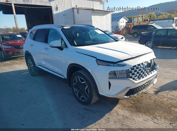 5NMS3DA13PH018601 2023 HYUNDAI SANTA FE HYBRID White Передня права чверть