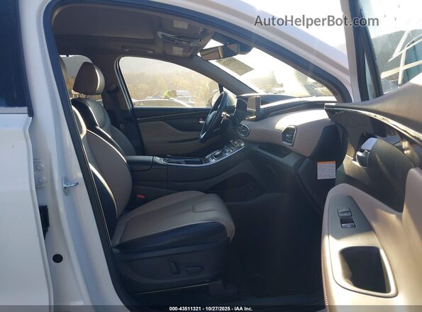 5NMS3DA13PH018601 2023 HYUNDAI SANTA FE HYBRID White Вид салону спереду