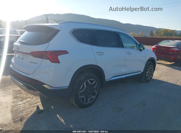 5NMS3DA13PH018601 2023 HYUNDAI SANTA FE HYBRID White Задня права чверть