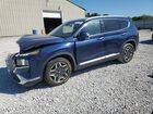 2021 Hyundai Santa Fe Limited Blue vin: 5NMS44AL8MH323554