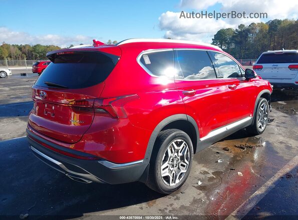 5NMS4DAL8NH469597 2022 HYUNDAI SANTA FE Red Tył prawy