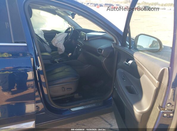 5NMS53AD9KH075313 2019 HYUNDAI SANTA FE Синий Вид салона спереди