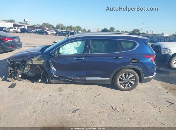 5NMS53AD9KH075313 2019 HYUNDAI SANTA FE Синий Панорамный вид салона 360°