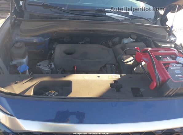 5NMS53AD9KH075313 2019 HYUNDAI SANTA FE Синий Вид сзади