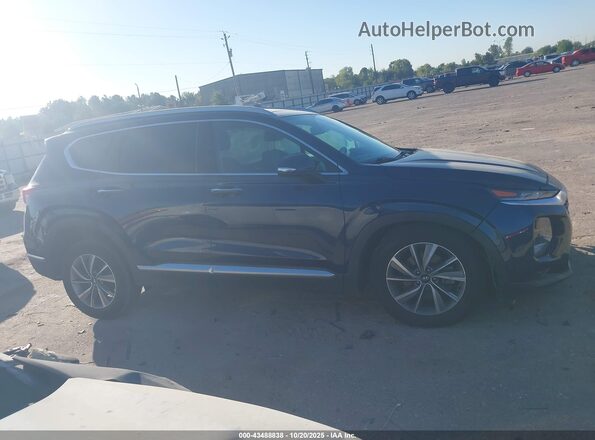 5NMS53AD9KH075313 2019 HYUNDAI SANTA FE Синий Вид задней части салона