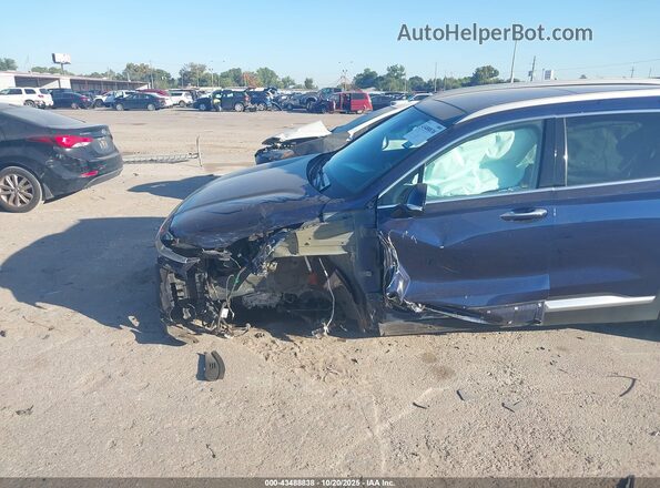 5NMS53AD9KH075313 2019 HYUNDAI SANTA FE Синий Вид спереди