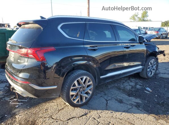 5NMS5DAL1NH424191 2022 HYUNDAI SANTA FE CALLIGRAPHY Black უკანა მარჯვენა