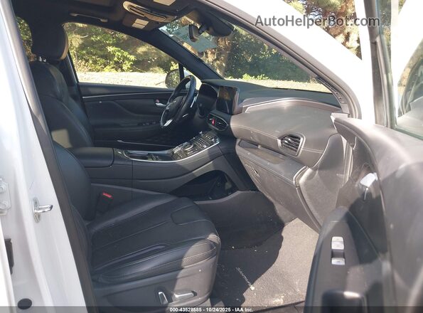 5NMS5DAL9MH346175 2021 HYUNDAI SANTA FE CALLIGRAPHY White Widok wnętrza z przodu