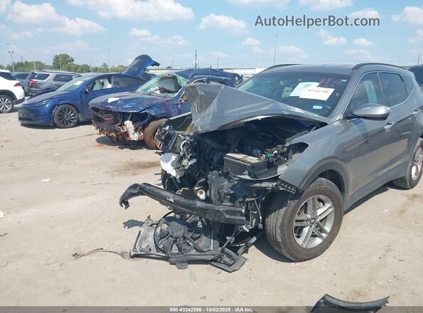 5NMZUDLB1JH065408 2018 HYUNDAI SANTA FE SPORT Gray Widok z przodu