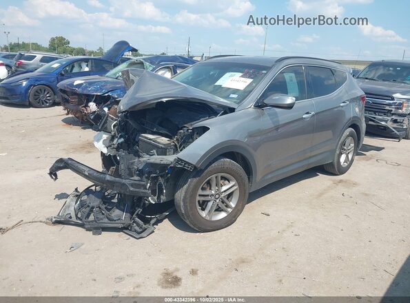5NMZUDLB1JH065408 2018 HYUNDAI SANTA FE SPORT Gray Przód lewy