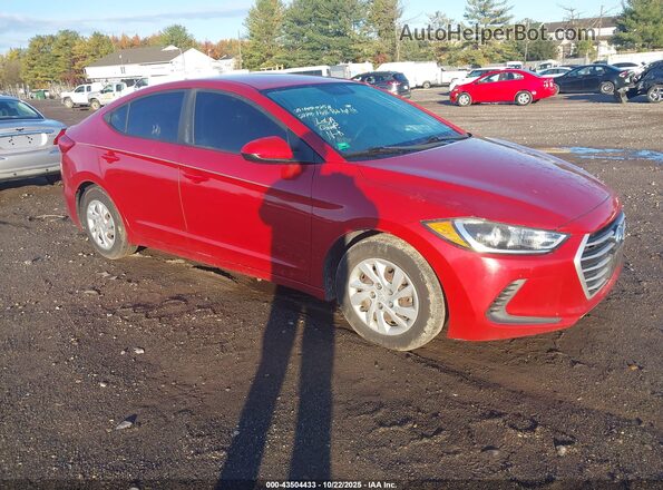 5NPD74LF2HH155779 2017 HYUNDAI ELANTRA Red Передня права чверть