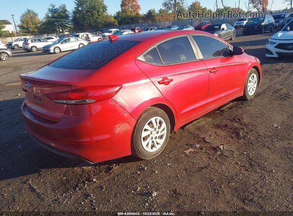 5NPD74LF2HH155779 2017 HYUNDAI ELANTRA Red Задня права чверть