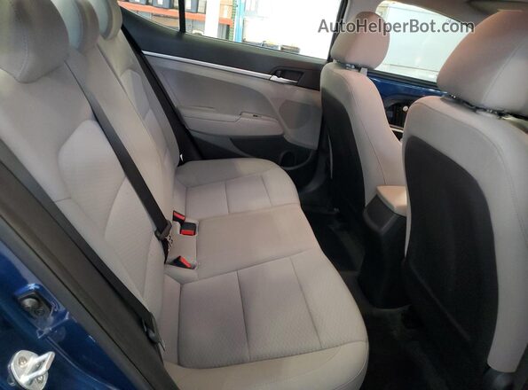 5NPD74LF2KH447858 2019 HYUNDAI ELANTRA Синий Вид задних сидений