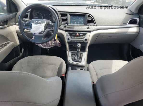 5NPD74LF5JH377674 2018 HYUNDAI ELANTRA Синий Вид панели приборов