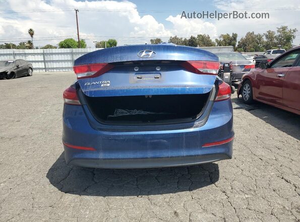 5NPD74LF5JH377674 2018 HYUNDAI ELANTRA Синий Вид сзади