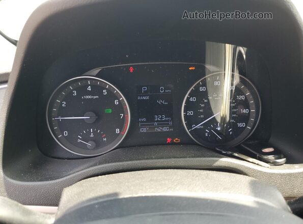 5NPD74LF5JH377674 2018 HYUNDAI ELANTRA Синий Вид щитка приборов