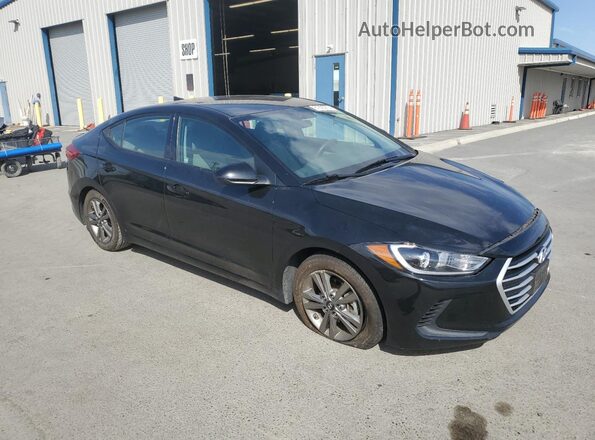 5NPD84LF1JH368600 2018 HYUNDAI ELANTRA Черный Передняя правая четверть