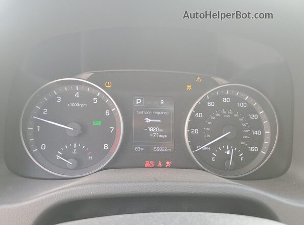 5NPD84LF1JH368600 2018 HYUNDAI ELANTRA Черный Вид щитка приборов