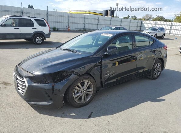 5NPD84LF1JH368600 2018 HYUNDAI ELANTRA Черный Передняя левая четверть