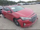 2020 Hyundai Elantra Sel Красный vin: 5NPD84LF1LH607078