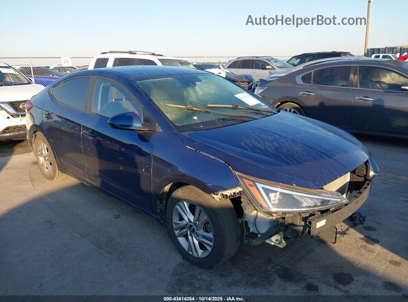 5NPD84LF6LH577513 2020 HYUNDAI ELANTRA Синий Передняя правая четверть