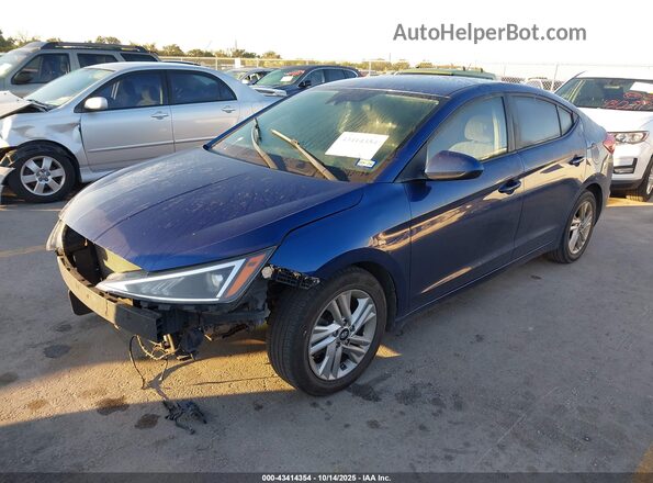 5NPD84LF6LH577513 2020 HYUNDAI ELANTRA Синий Передняя левая четверть