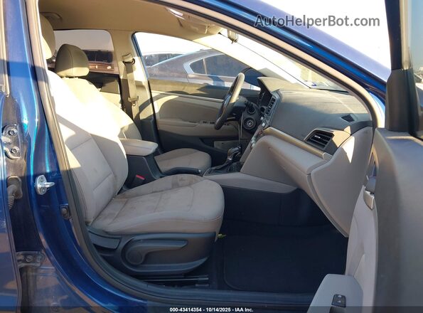5NPD84LF6LH577513 2020 HYUNDAI ELANTRA Синий Вид салона спереди