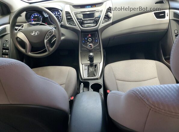 5NPDH4AE1GH670651 2016 HYUNDAI ELANTRA Silver Widok deski rozdzielczej