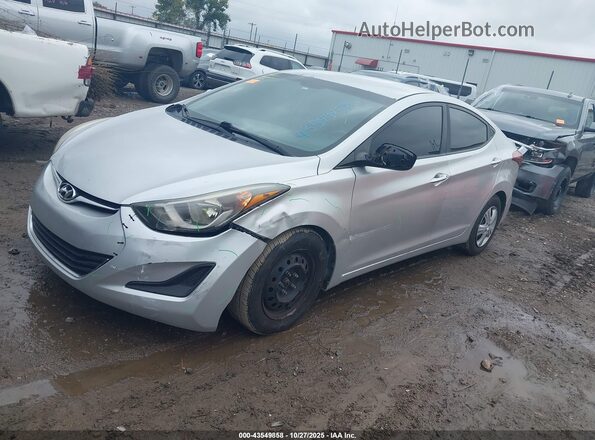 5NPDH4AE2GH725785 2016 HYUNDAI ELANTRA Серебряный Передняя левая четверть